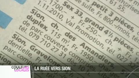 VS: reportage sur la pénurie de logements dans la ville de Sion