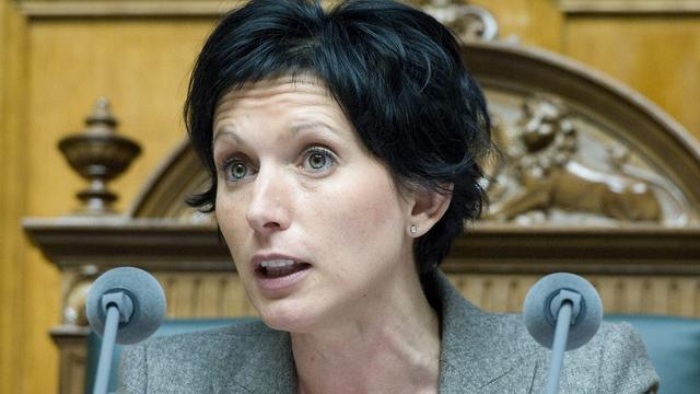 Pascale Bruderer, présidente du Conseil national. [keystone - peter schneider]