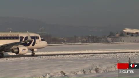 Intempéries: après 36 heures de fermeture due à la neige, l'aéroport international est à nouveau ouvert