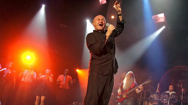 Phil Collins s'est produit à six reprises à Montreux, ici en 2004. [Keystone]