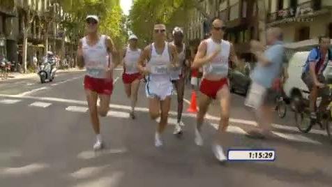 Athlétisme / Championnats d'Europe à Barcelone: Viktor Röthlin prend la tête du marathon après 1h16 de course