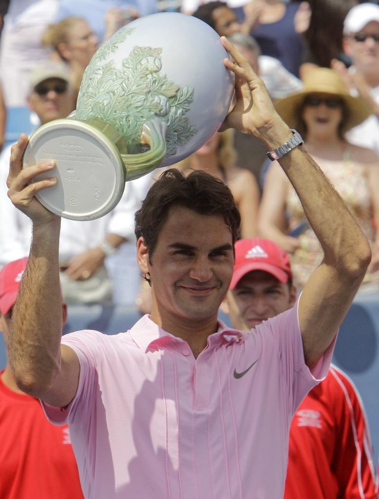 Roger Federer et Cincinnati, une histoire d'amour sans nuages. [KEYSTONE - Al Behrman]