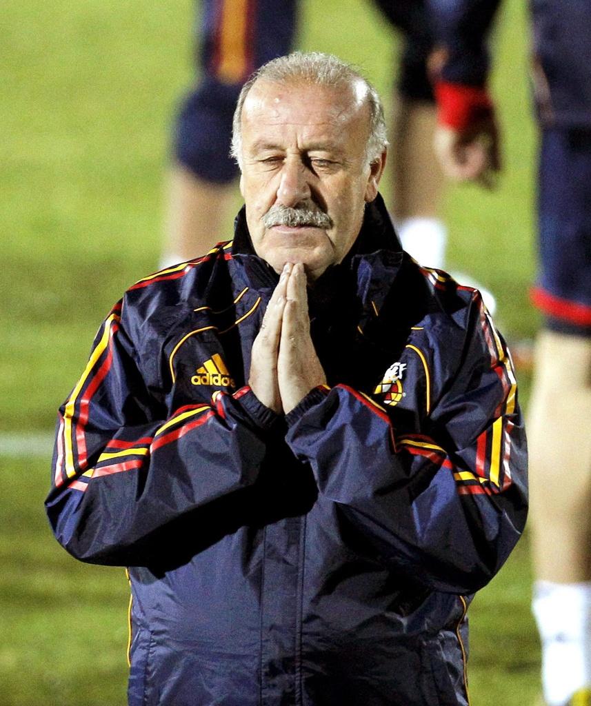 Del Bosque a affirmé sans détour sa "foi dans ce groupe et ce système". [KEYSTONE - JUAN CARLOS CARDENAS]