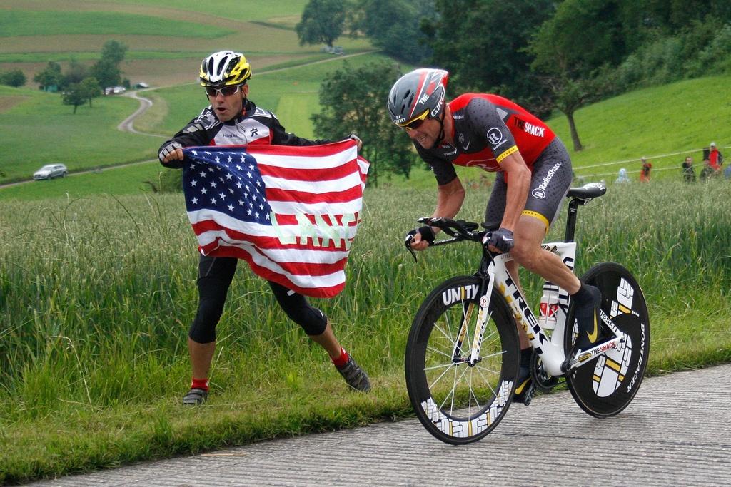 Septuple vainqueur, Armstrong tentera de quitter le Tour de France en beauté. [KEYSTONE - JEAN-CHRISTOPHE BOTT]