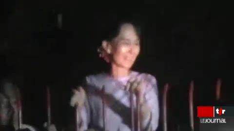 Birmanie: Aung San Suu Kyi, cheffe de file de l'opposition birmane et prix Nobel de la paix a pu quitter la maison où elle était assignée à résidence depuis plus de 7 ans