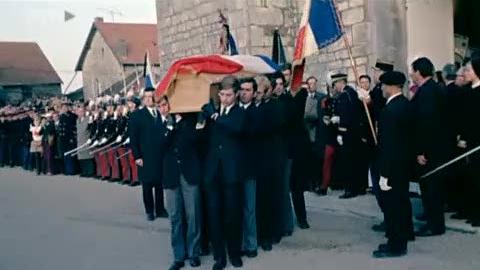 40 ans sans le général de Gaulle - Séquences choisies - le 12 novembre 1970 la France enterrait le général de Gaulle mort subitement à 80 ans dans sa propriété, à Colombey-les-Deux-Eglises. Archives.
