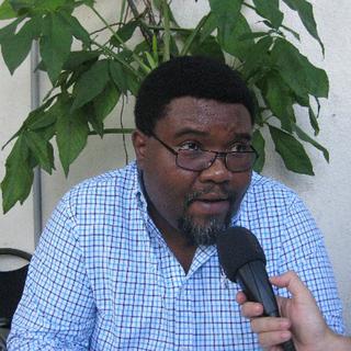 Frantz Duval, le rédacteur en chef du quotidien "Le Nouvelliste" d’Haiti [Fabrice Araldi]