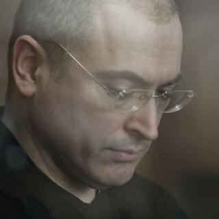 Mikhail Khodorkovsky lors d'une audience de son procès devant la cour Khamovnichesky à Moscou, 4 juin 2010. [andrey stenin]