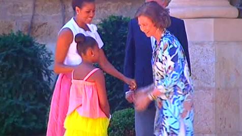 Accueil royal pour Michelle Obama