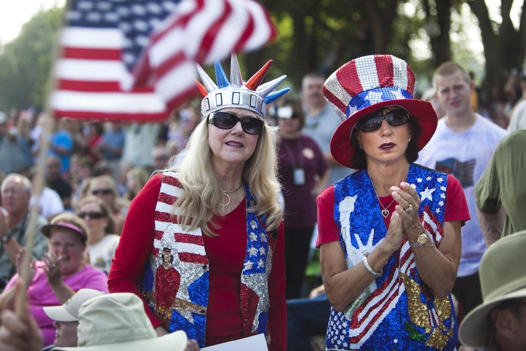 Jugés racistes, les partisans du "Tea Party" veulent "restaurer l'honneur" des USA. [KEYSTONE - JIM LO SCALZO]