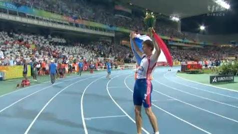 Athlétisme / Championnats d’Europe à Barcelone: le 100 m revient à Christophe Lemaitre (FRA) devant Lewis Francis (GB)