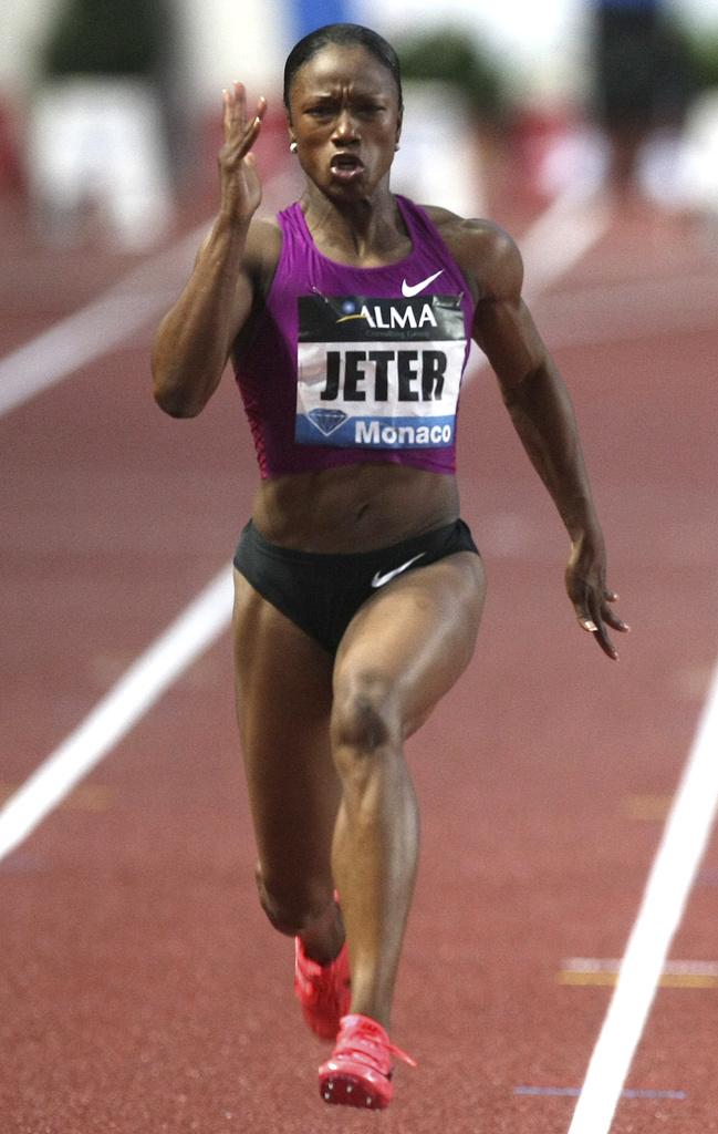 Carmelita Jeter est bien la reine du 100m en ce moment. [KEYSTONE - LIONEL CIRONNEAU]