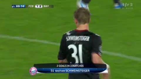 Football / Ligue des champions : Le Bayern Munich gagne contre le FC Bâle (2-1) sur une réussite de Schweinsteiger en fin de match (89e).