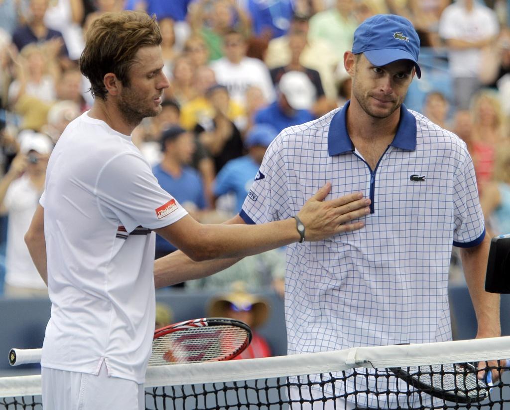 Fish a sorti son compatriote Roddick pour atteindre la finale. [KEYSTONE - Al Behrman]