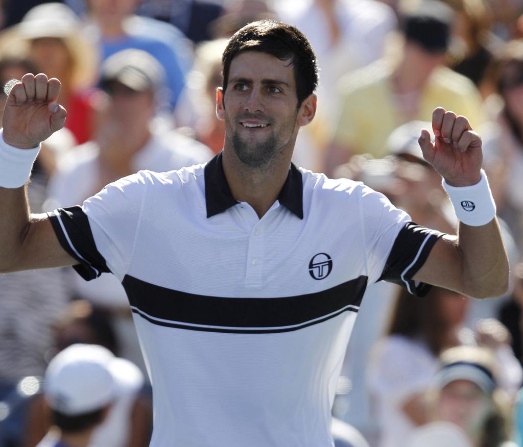 Novak Djokovic a passé un après-midi tranquille face à Fish. [KEYSTONE - Kathy Willens]