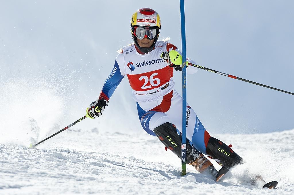 Aline Bonjour et les slalomeuses n'appartiennent pas encore à l'élite mondiale.