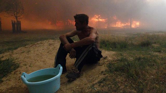 Incendie de maisons à proximité de la ville de Vyksa