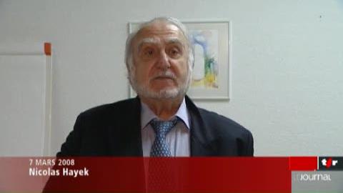 Décès de Nicolas Hayek: Bienne (BE) est sous le choc