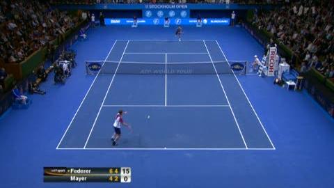 Tennis / Stockholm (finale): Roger Federer - Florian Mayer (6-4 6-4)