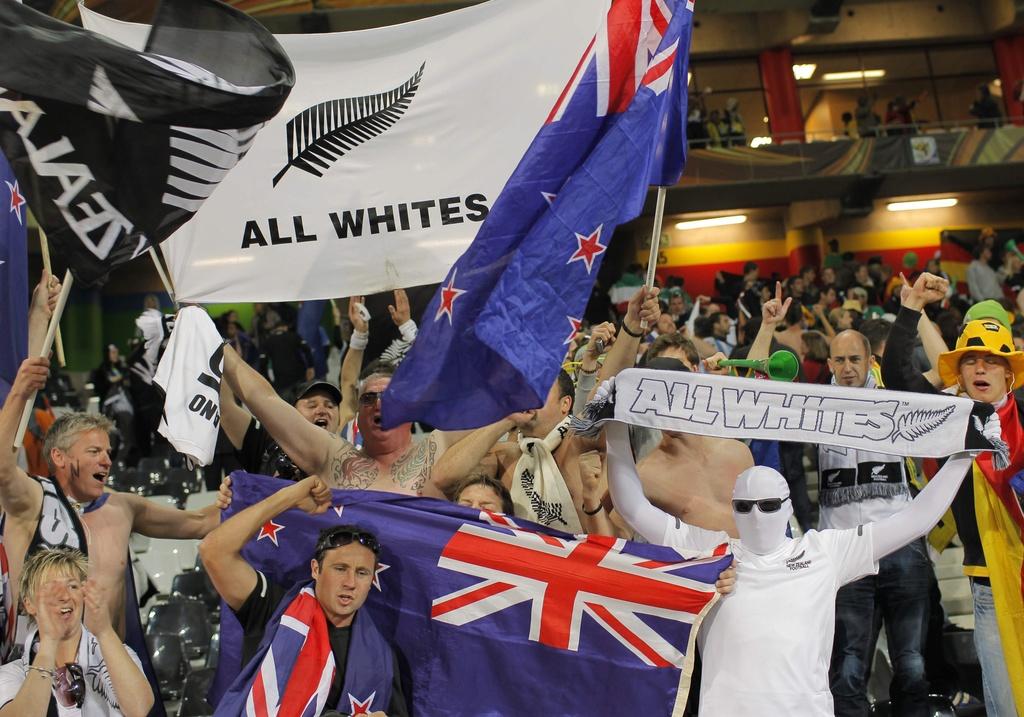 Les All Whites continuent à faire vibrer leurs supporters. [KEYSTONE - Bernat Armangue]