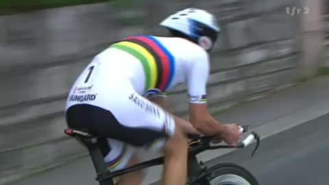 Cyclisme / Tour de Suisse: Fabian Cancellara s'impose dans le contre-la-montre à Lugano