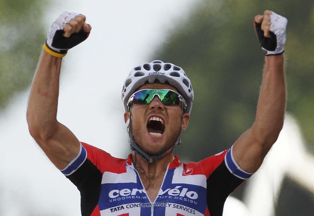 Thor Hushovd est un habitué des victoires au sprint.