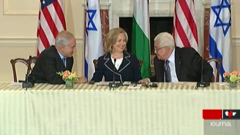 Au Proche-Orient: Mahmoud Abbas et Benjamin Netanyahu se sont engagés à se rencontrer toutes les deux semaines de cette année pour tenter de trouver des solutions