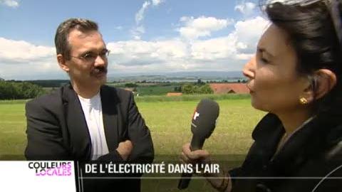 Décrochage à Galmiz (FR) où l'on se demande s'il faut enterrer les futures lignes à haute-tension ou les laisser en plein air.