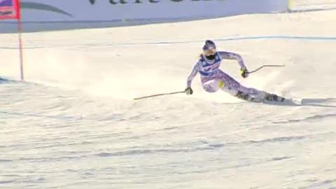 Ski alpin / Coupe du monde : L'Américaine Lindsey Vonn domine à Val d'Isère et remporte sa première descente de la saison.