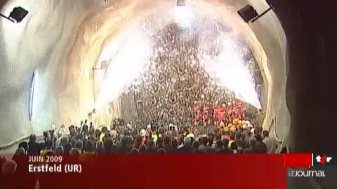 Suisse/tunnel du Gothard: retour sur la saga du tunnel le plus long du monde