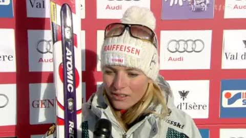 Ski alpin / Val d'Isère: Nadja Kamer et Lara Gut montent sur le podium (2e et 3e places) + itw Lara Gut et Mauro Pini (chef équipe suisse féminine)