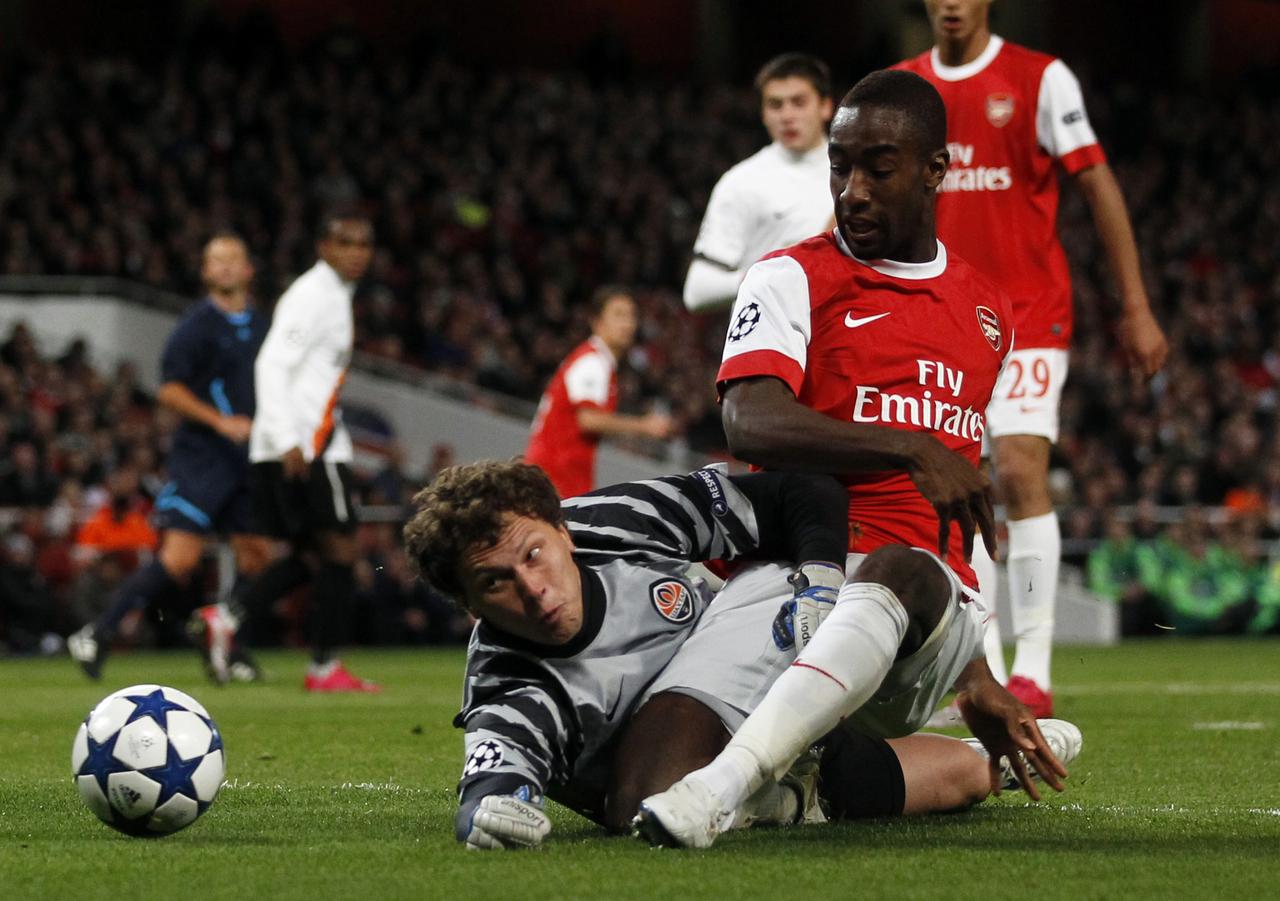 Johann Djourou a provoqué un penalty lors du net succès d'Arsenal. [REUTERS - � Eddie Keogh / Reuters]