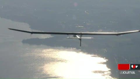 L'équipe de Bertrand Piccard tente de faire voler l'avion solaire, Solar Impulse, une nuit entière chargé de l'électricité emmagasinée le jour