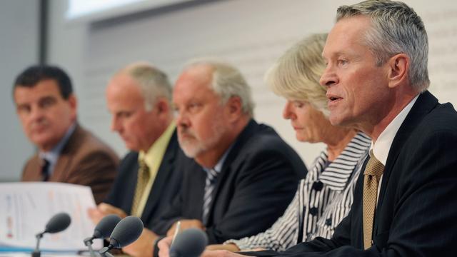 Peter Spuhler, Charles Favre, Urs Hany, Verena Diener et Werner Luginbuehl ont lancé la campagne en faveur de la révision.