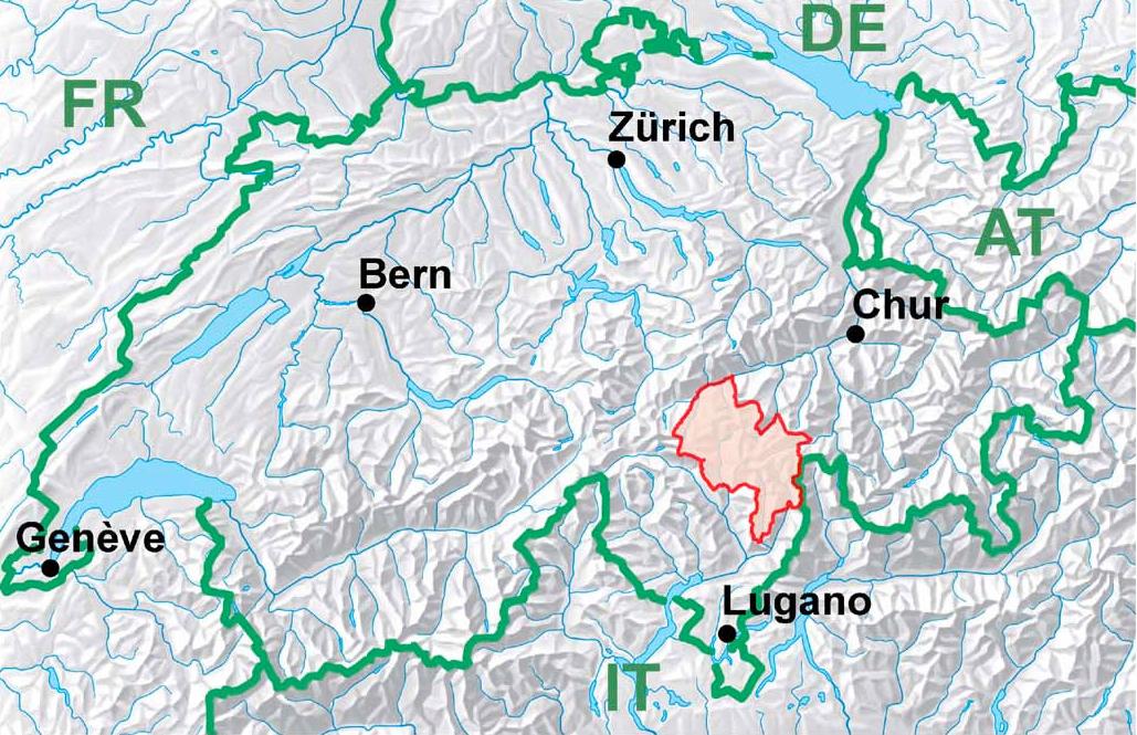 Le parc Adula s'étend sur 1000 km2. C'est plus que le canton de Neuchâtel ou du Jura.