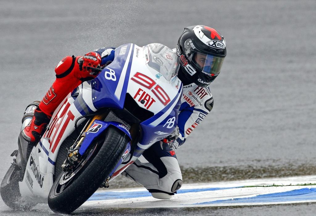 Lorenzo à l'aise sur le circuit d'Estoril. [KEYSTONE - Tiago Petinga]