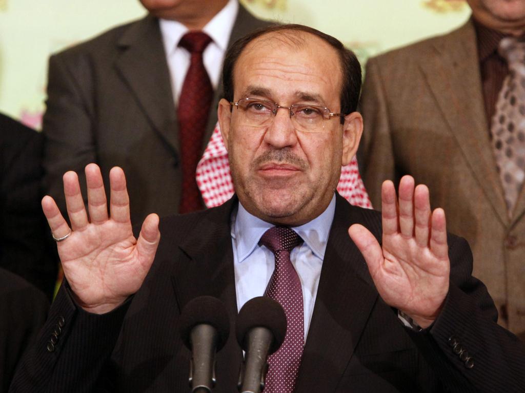 Le Premier ministre irakien Nouri al-Maliki brigue un troisième mandat. Il est donné favori. [AP/Keystone - Hadi Mizban]