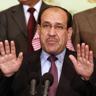 Le Premier ministre irakien Nouri al-Maliki brigue un troisième mandat. Il est donné favori. [AP/Keystone - Hadi Mizban]