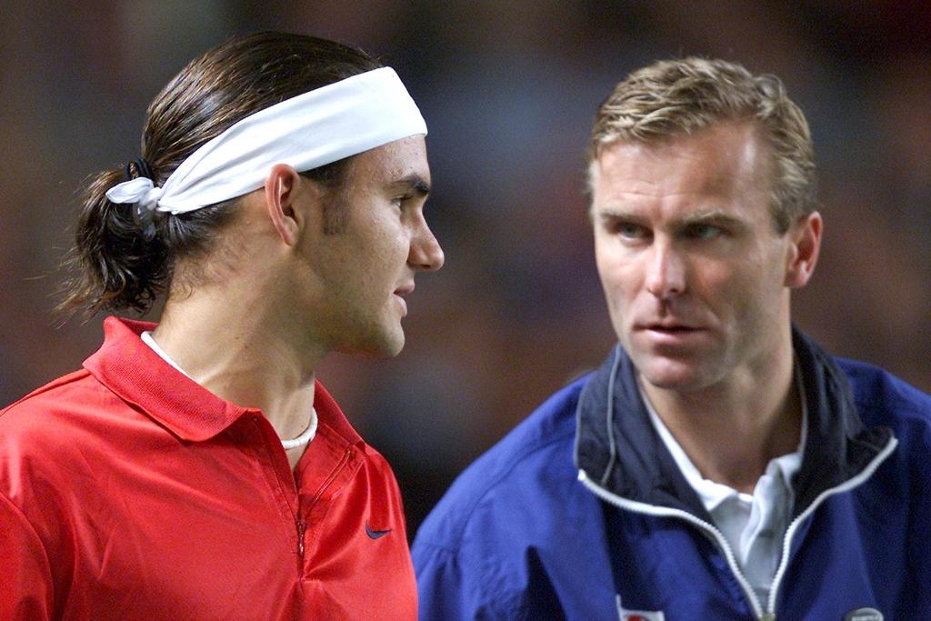 Hlasek ne croit plus trop à l'implication de Federer pour la Coupe Davis (photo archives de 2001) [KEYSTONE - FABRICE COFFRINI]