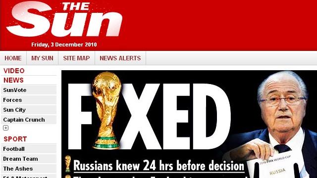 "Truqué", titre le Sun qui prétend que la Russie connaissait le résultat du vote à l'avance.