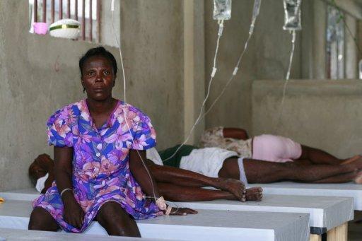 Des malades du choléra à Port-au-Prince en Haïti le 22 novembre 2010