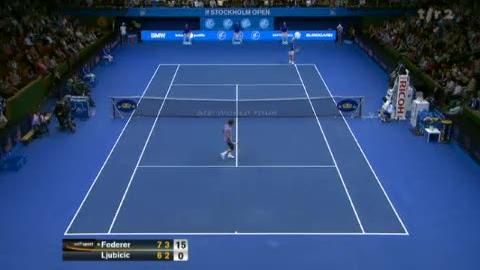 Tennis / Stockholm: Roger Federer - Ivan Ljubicic (7-6 6-2)