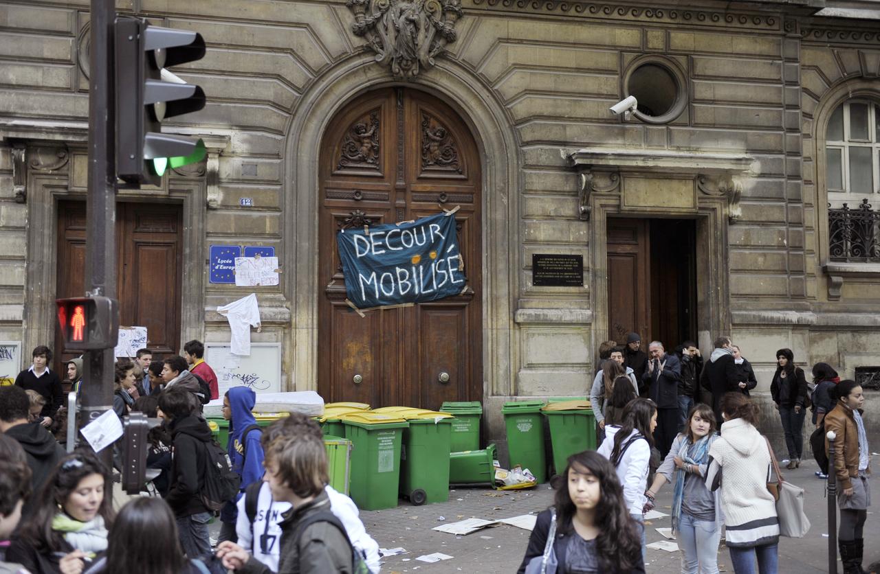 Quelque 300 lycées sur 4300 participaient au mouvement.