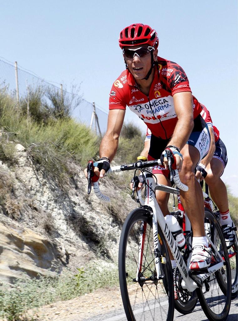 Encore un jour en rouge pour Philippe Gilbert. [KEYSTONE - ZIPI]