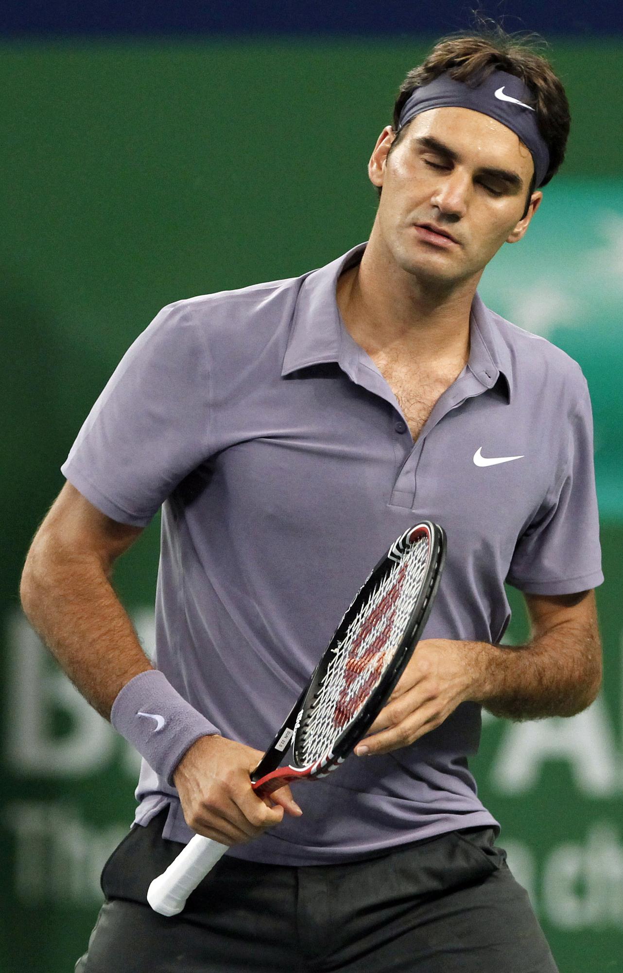 Federer n'est jamais vraiment entré dans sa finale. [REUTERS - � Aly Song / Reuters]