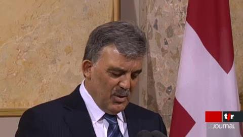 Suisse: le président turc Abdullah Gül et son épouse sont en visite d'Etat en Suisse