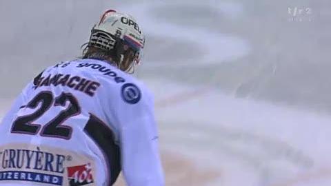 Hockey sur glace / LNA (4e journée) : Gamache parachève dans le but vide le succès de Fribourg-Gottéron sur la glace de Genève-Servette (5-2).