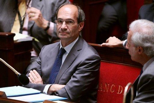 Le ministre du Travail Eric Woerth lors du vote de la réforme des retraites à l'Assemblée nationale, le 15 septembre 2010