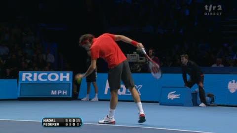 Tennis / Masters (finale): Nadal - Federer. 3e set: incroyables échanges!