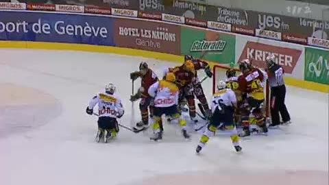 Hockey / LNA (19e j.): Genève-Servette - Kloten (2-1) + itw Flurin Landegger (Genève-Servette)